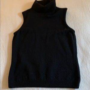 Black Wool Benetton Sleeveless Shell